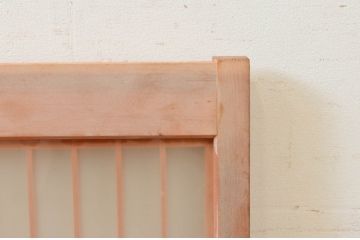 ビンテージ建具　両面ガラス　お洒落な雰囲気を演出する書院戸2枚セット(引き戸、ガラス戸、窓、ヴィンテージ)(R-073947)
