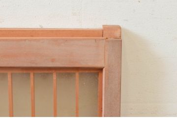 ビンテージ建具　両面ガラス　お洒落な雰囲気を演出する書院戸2枚セット(引き戸、ガラス戸、窓、ヴィンテージ)(R-073947)