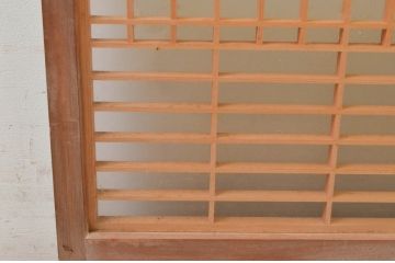 ビンテージ建具　両面ガラス　お洒落な雰囲気を演出する書院戸2枚セット(引き戸、ガラス戸、窓、ヴィンテージ)(R-073947)