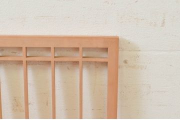 ビンテージ建具　珍しい透かし彫り入り　繊細な松竹梅デザインの意匠が素晴らしい書院戸4枚セット(引き戸、ガラス戸、窓、ヴィンテージ)(R-073948)