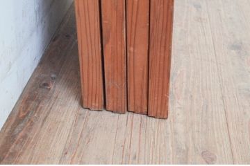 ビンテージ建具　組子のデザインがお洒落な障子付き書院戸4枚セット(障子戸、窓、引き戸、ヴィンテージ)(R-073949)