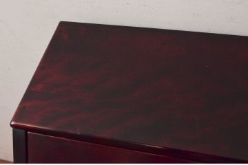 中古　九州民芸家具　深みのある色合いが美しいライティングビューロー(ワークデスク、簿記机、チェスト、在宅用、在宅ワーク用)(R-073954)
