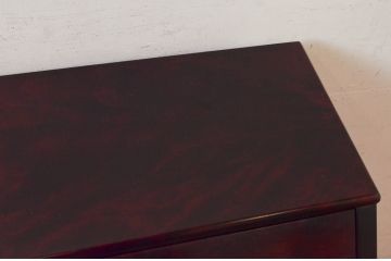 中古　九州民芸家具　深みのある色合いが美しいライティングビューロー(ワークデスク、簿記机、チェスト、在宅用、在宅ワーク用)(R-073954)
