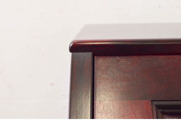 中古　九州民芸家具　深みのある色合いが美しいライティングビューロー(ワークデスク、簿記机、チェスト、在宅用、在宅ワーク用)(R-073954)