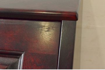 中古　九州民芸家具　深みのある色合いが美しいライティングビューロー(ワークデスク、簿記机、チェスト、在宅用、在宅ワーク用)(R-073954)