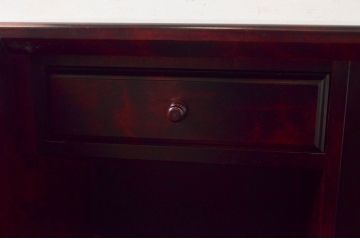 中古　九州民芸家具　深みのある色合いが美しいライティングビューロー(ワークデスク、簿記机、チェスト、在宅用、在宅ワーク用)(R-073954)