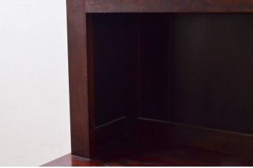 中古　美品　松本民芸家具　絶版モデル　洗練されたモダンな空間を演出するE型食器棚(カップボード、キャビネット、戸棚、収納棚、飾り棚)(R-073961)