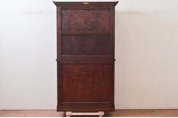 中古　美品　松本民芸家具　絶版モデル　洗練されたモダンな空間を演出するE型食器棚(カップボード、キャビネット、戸棚、収納棚、飾り棚)(R-073961)