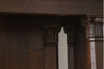 イギリスアンティーク　オーク材　上質な彫刻入りの豪華なレクターン(聖書台、講壇、説教台、見台、教会、カウンターテーブル、メニュー台、英国)(R-073968)