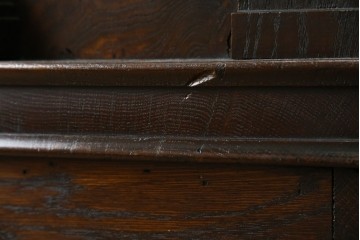 イギリスアンティーク　オーク材　美しい彫刻に注目!!　意匠を凝らした豪華レクターン　聖書台　(R-073968)