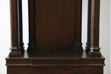 イギリスアンティーク　オーク材　美しい彫刻に注目!!　意匠を凝らした豪華レクターン　聖書台　(R-073968)