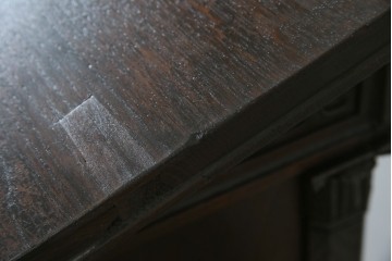 イギリスアンティーク　オーク材　美しい彫刻に注目!!　意匠を凝らした豪華レクターン　聖書台　(R-073968)