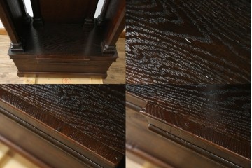 イギリスアンティーク　オーク材　美しい彫刻に注目!!　意匠を凝らした豪華レクターン　聖書台　(R-073968)