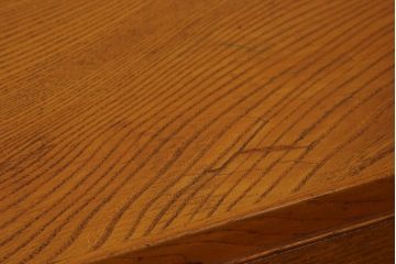 デンマークビンテージ　Illums Bolighus(イルムス ボリフス)　オーク材　老舗インテリアショップのシンプルなライティングビューロー(ワークデスク、簿記机、在宅用、在宅ワーク、北欧、ヴィンテージ)(R-073971)