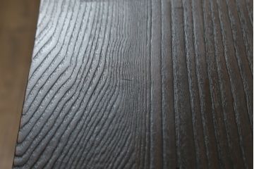 中古　高級品!!　国産　職人手作り　総栗材　内部桐材　浮造り仕上げが魅力のシックなライティングビューロー(座机、デスク、ワークデスク、簿記机、在宅用、在宅ワーク用)(R-073988)