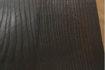 中古　高級品!!　国産　職人手作り　総栗材　内部桐材　浮造り仕上げが魅力のシックなライティングビューロー(座机、デスク、ワークデスク、簿記机、在宅用、在宅ワーク用)(R-073988)