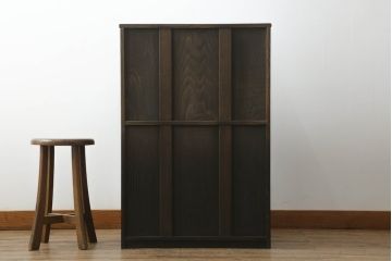 中古　高級品!!　国産　職人手作り　総栗材　内部桐材　浮造り仕上げが魅力のシックなライティングビューロー(座机、デスク、ワークデスク、簿記机、在宅用、在宅ワーク用)(R-073988)