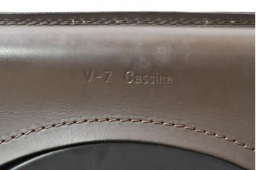 中古　Cassina(カッシーナ)　412　CAB(キャブ)　MARIO BELLINI(マリオベリーニ)　シンプルモダンな空間づくりに活躍するアームレスチェア2脚セット(ダイニングチェア、椅子、イス)(定価2脚で約52万8千円)(R-073991)