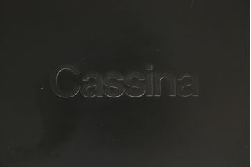 中古　Cassina(カッシーナ)　412　CAB(キャブ)　MARIO BELLINI(マリオベリーニ)　シンプルモダンな空間づくりに活躍するアームレスチェア2脚セット(ダイニングチェア、椅子、イス)(定価2脚で約52万8千円)(R-073992)