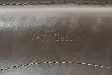 中古　Cassina(カッシーナ)　412　CAB(キャブ)　MARIO BELLINI(マリオベリーニ)　シンプルモダンな空間づくりに活躍するアームレスチェア2脚セット(ダイニングチェア、椅子、イス)(定価2脚で約52万8千円)(R-073993)