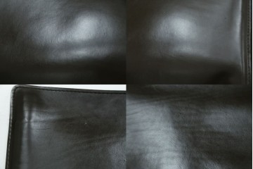 中古　Cassina(カッシーナ)　412　CAB　MARIO BELLINI(マリオベリーニ)　厚革製　背もたれのフィット感と抜群の座り心地が魅力!　シンプルモダンなアームレスチェア2脚　セット定価約52万8千円　(R-073994)