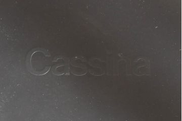中古　Cassina(カッシーナ)　412　CAB(キャブ)　MARIO BELLINI(マリオベリーニ)　シンプルモダンな空間づくりに活躍するアームレスチェア2脚セット(ダイニングチェア、椅子、イス)(定価2脚で約52万8千円)(R-073994)