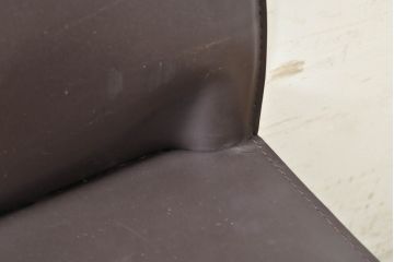 中古　Cassina(カッシーナ)　412　CAB(キャブ)　MARIO BELLINI(マリオベリーニ)　シンプルモダンな空間づくりに活躍するアームレスチェア2脚セット(ダイニングチェア、椅子、イス)(定価2脚で約52万8千円)(R-073996)