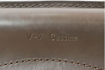 中古　Cassina(カッシーナ)　412　CAB(キャブ)　MARIO BELLINI(マリオベリーニ)　シンプルモダンな空間づくりに活躍するアームレスチェア2脚セット(ダイニングチェア、椅子、イス)(定価2脚で約52万8千円)(R-073996)