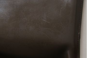 中古　Cassina(カッシーナ)　412　CAB(キャブ)　MARIO BELLINI(マリオベリーニ)　シンプルモダンな空間づくりに活躍するアームレスチェア2脚セット(ダイニングチェア、椅子、イス)(定価2脚で約52万8千円)(R-073999)