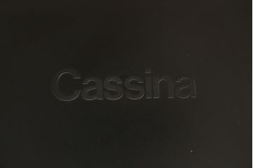 中古　Cassina(カッシーナ)　412　CAB(キャブ)　MARIO BELLINI(マリオベリーニ)　シンプルモダンな空間づくりに活躍するアームレスチェア2脚セット(ダイニングチェア、椅子、イス)(定価2脚で約52万8千円)(R-073999)