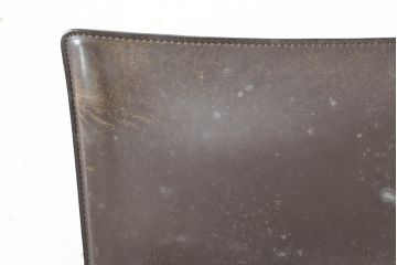 中古　Cassina(カッシーナ)　412　CAB(キャブ)　MARIO BELLINI(マリオベリーニ)　シンプルモダンな空間づくりに活躍するアームレスチェア2脚セット(ダイニングチェア、椅子、イス、バラ売り可能)(定価2脚で約52万8千円)(R-074000)