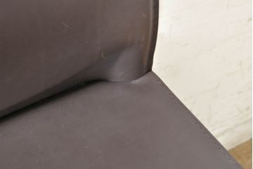 中古　Cassina(カッシーナ)　412　CAB(キャブ)　MARIO BELLINI(マリオベリーニ)　シンプルモダンな空間づくりに活躍するアームレスチェア2脚セット(ダイニングチェア、椅子、イス、バラ売り可能)(定価2脚で約52万8千円)(R-074000)