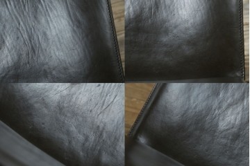 中古　Cassina(カッシーナ)　412　CAB　MARIO BELLINI(マリオベリーニ)　厚革製　背もたれのフィット感と抜群の座り心地が魅力!　シンプルモダンなアームレスチェア2脚　セット定価約52万8千円　(R-074001)