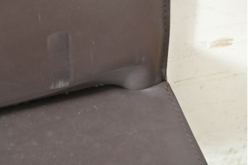 中古　Cassina(カッシーナ)　412　CAB(キャブ)　MARIO BELLINI(マリオベリーニ)　シンプルモダンな空間づくりに活躍するアームレスチェア2脚セット(ダイニングチェア、椅子、イス)(定価2脚で約52万8千円)(R-074001)