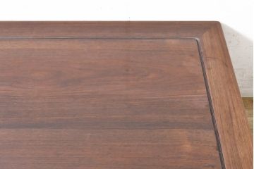 和製アンティーク　指物工芸家具　総花梨(カリン)材　深い木の色味と凝ったデザインが目を惹く座卓(ローテーブル、センターテーブル)(R-074006)