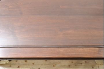 和製アンティーク　指物工芸家具　総花梨(カリン)材　深い木の色味と凝ったデザインが目を惹く座卓(ローテーブル、センターテーブル)(R-074006)