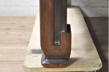 和製アンティーク　指物工芸家具　総花梨(カリン)材　深い木の色味と凝ったデザインが目を惹く座卓(ローテーブル、センターテーブル)(R-074006)