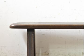 中古　飛騨産業　PROVINCIAL(プロヴィンシャル・プロビンシャル)　素朴な風合いが温かみのあるトリッスルベンチ(長椅子、板座チェア、ダイニングベンチ、飾り台)(定価約24万円)(R-074014)