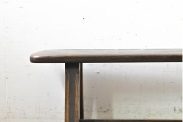 中古　飛騨産業　PROVINCIAL(プロヴィンシャル・プロビンシャル)　素朴な風合いが温かみのあるトリッスルベンチ(長椅子、板座チェア、ダイニングベンチ、飾り台)(定価約24万円)(R-074015)