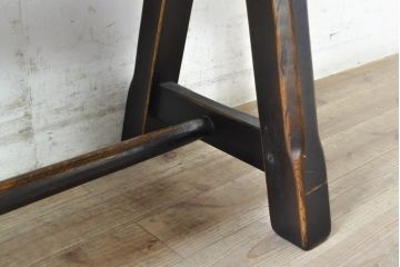中古　飛騨産業　PROVINCIAL(プロヴィンシャル・プロビンシャル)　素朴な風合いが温かみのあるトリッスルベンチ(長椅子、板座チェア、ダイニングベンチ、飾り台)(定価約24万円)(R-074015)
