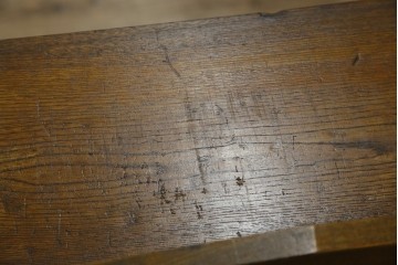 和製アンティーク　栓材　象嵌　どこか懐かしい雰囲気の漂う楔(くさび)式本棚　(R-074022)