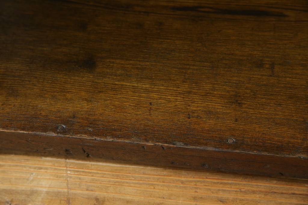 和製アンティーク　栓材　象嵌　どこか懐かしい雰囲気の漂う楔(くさび)式本棚　(R-074022)