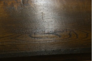 和製アンティーク　栓材　象嵌　どこか懐かしい雰囲気の漂う楔(くさび)式本棚　(R-074022)