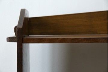 和製アンティーク　栓材　象嵌　どこか懐かしい雰囲気の漂う楔(くさび)式本棚　(R-074022)