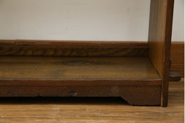 和製アンティーク　栓材　象嵌　どこか懐かしい雰囲気の漂う楔(くさび)式本棚　(R-074022)