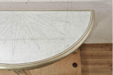 中古　美品　アメリカ最高級ブランド　センチュリー(CENTURY)　煌びやかなデザインで空間を華やかに彩るコンソールテーブル(サイドテーブル、花台、飾り台)(R-074024)