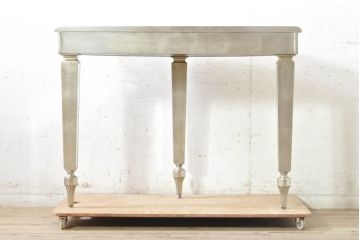 中古　美品　アメリカ最高級ブランド　センチュリー(CENTURY)　煌びやかなデザインで空間を華やかに彩るコンソールテーブル(サイドテーブル、花台、飾り台)(R-074024)