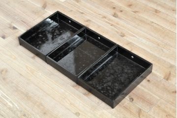 アジアンビンテージ　韓国製　螺鈿(ラデン)　華やかな意匠が存在感溢れる飾り棚(収納棚、戸棚、キャビネット、ヴィンテージ)(R-074026)