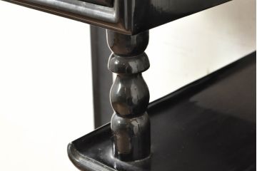 アジアンビンテージ　韓国製　螺鈿(ラデン)　華やかな意匠が存在感溢れる飾り棚(収納棚、戸棚、キャビネット、ヴィンテージ)(R-074026)