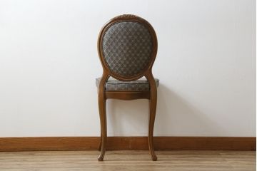 中古　松永工房　アンジュ　クラシカルな雰囲気漂うドレッサーとチェアのセット(化粧台、鏡台、ミラー、イス、椅子)(R-074028)